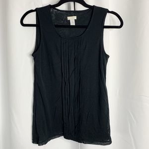 Chico's Tops - Chicos ruffle front black tank 0 Small sheer Chico's Tops - Chicos ruffle front black tank 0 Small sheer